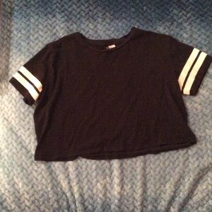 Black crop top